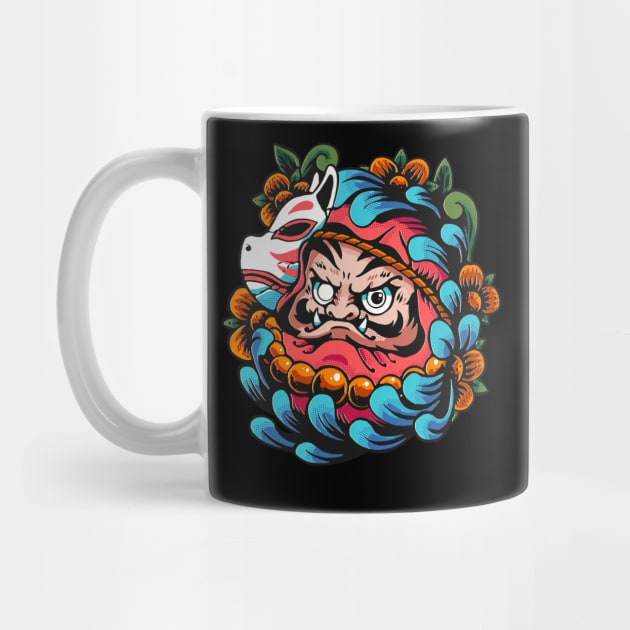 Kitsune Daruma by Rexgraphic